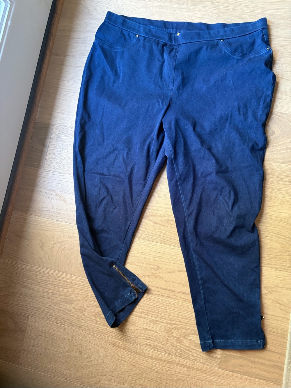 Ruby Rd. Women's Navy Stretch Jogger Pants
